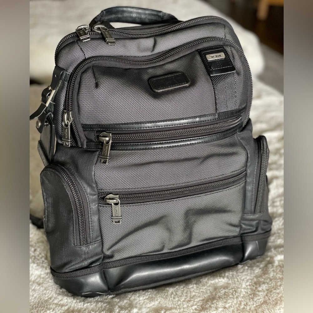 TUMI Alpha Bravo backpack. Black /gray.